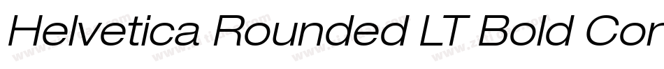 Helvetica Rounded LT Bold Condensed Oblique字体转换